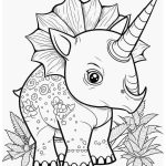 Cute Triceratops Coloring page