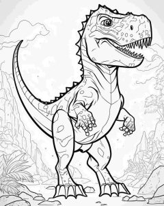 dinosaurs coloring page