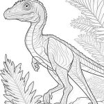 Velociraptor Coloring page